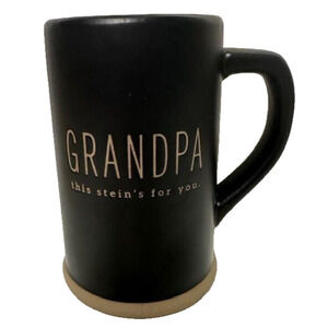 DEMDACO Grandpa Beer Stein Mug Black Tan Base “This Stein’s For You”